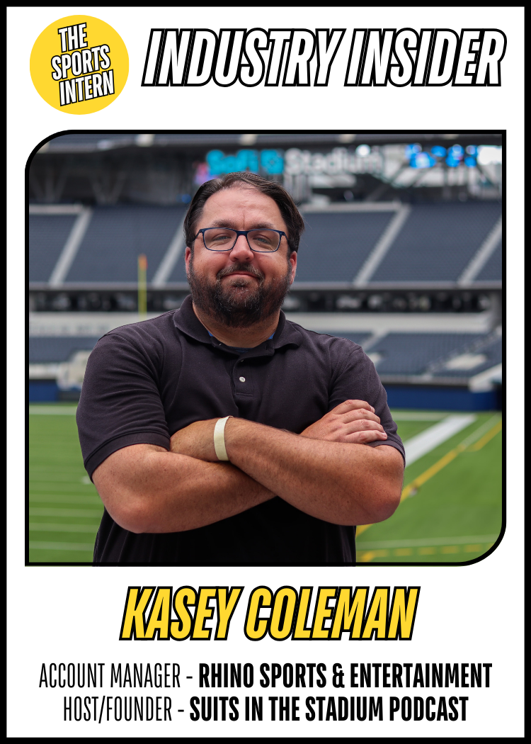 Kacey Coleman – Account Manager, Rhino Sports & Entertainment | Host, Suits in the Stadium Podcast