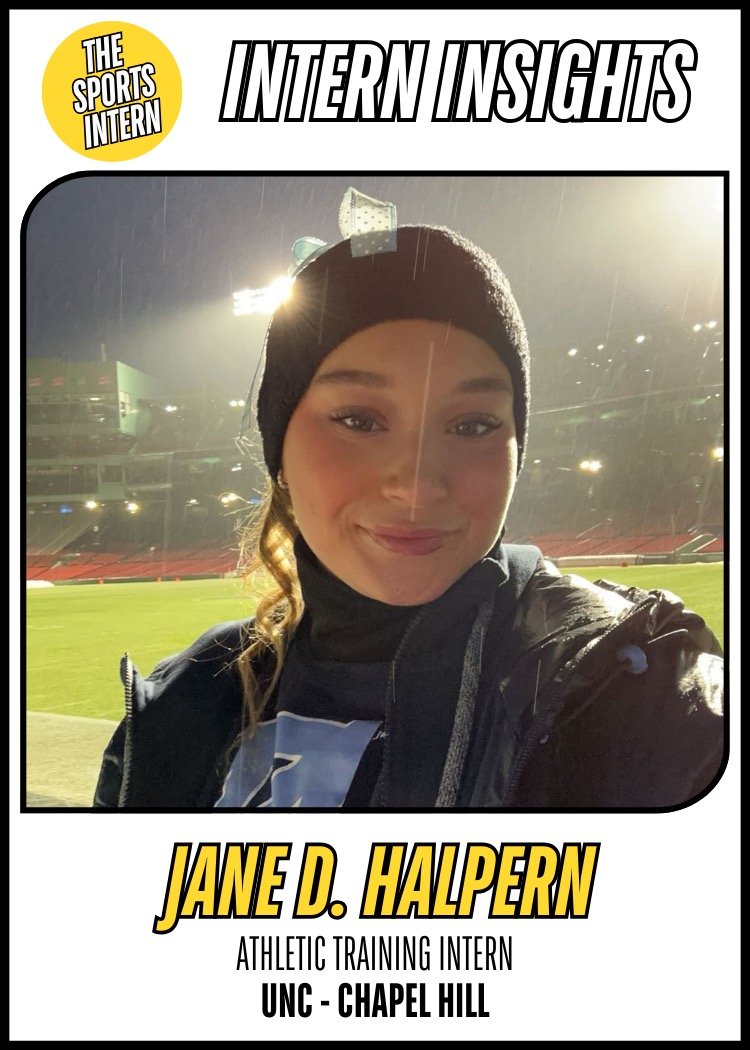 The Sports Intern - Intern Insights -Jane D. Halpern