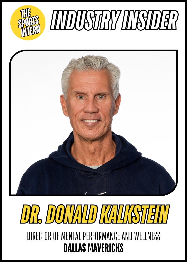 Dr. Donald Kalkstein – Director of Mental Performance & Wellness, Dallas Mavericks