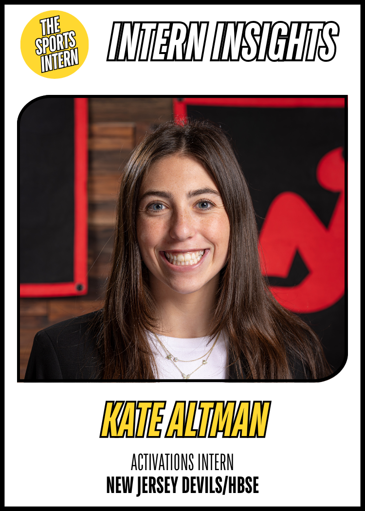 Kate Altman, Activation Intern – New Jersey Devils (HBSE)