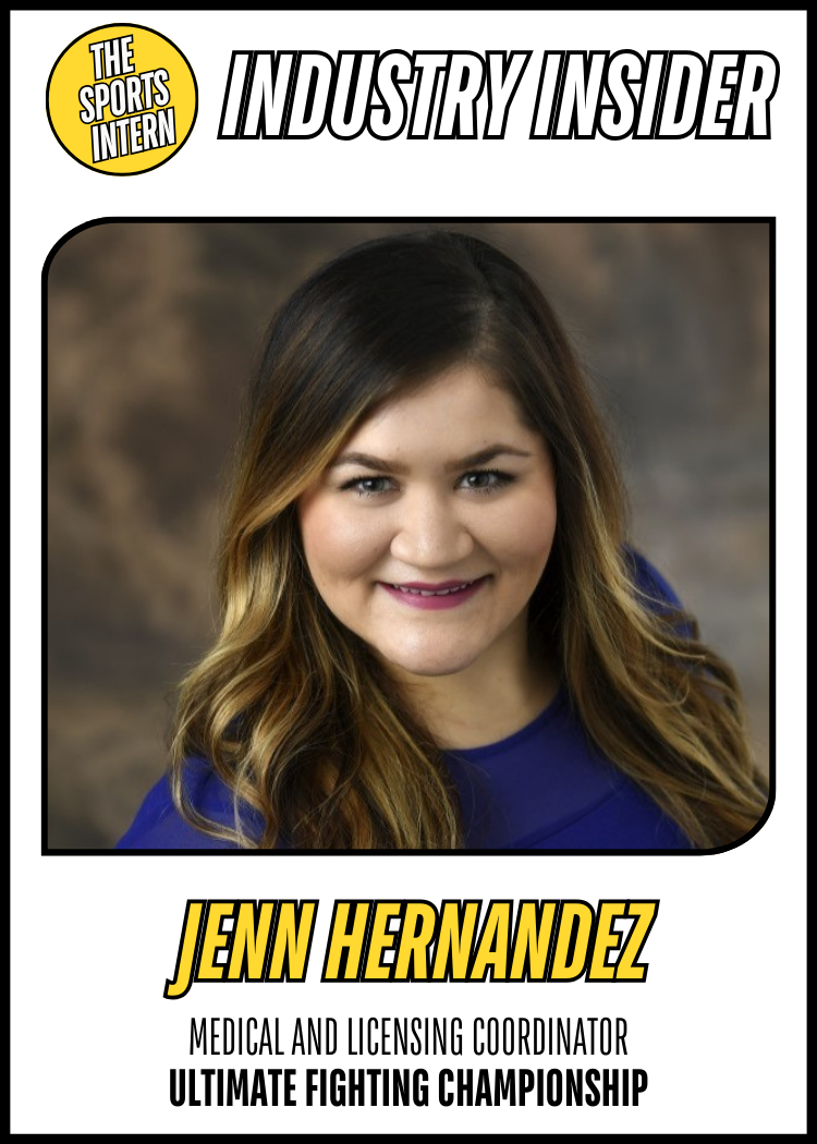 Jenn Hernandez – Medical & Licensing Coordinator, UFC